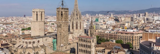 Barcelona Cathedral Rooftop. AL PHT Air Picture TAVISA Barcelona Cathedral Rooftop