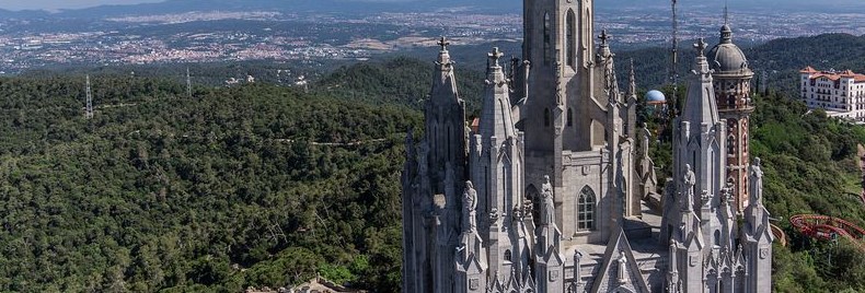 Tibidabo church viewing point Tibidabo church viewing point